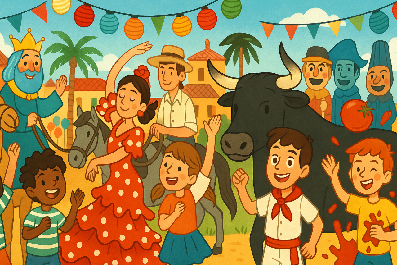 Lire la suite à propos de l’article Les fêtes espagnoles expliquées aux enfants